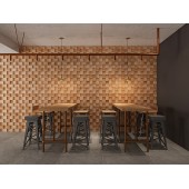 3D Solid Wood Wall Panel 